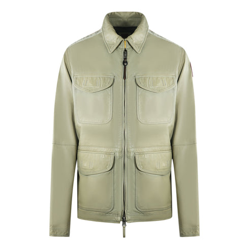 Parajumpers Truman Leather London Fog Beige Leather Jacket Truman Leather 233